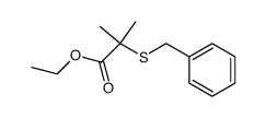 α-(Benzylthio)-isobuttersaeure-ethylester Structure