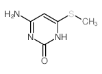 4-amino-6-methylsulfanyl-3H-pyrimidin-2-one structure