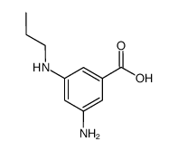 Benzoic acid, 3-amino-5-(propylamino)- (9CI)结构式