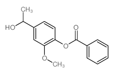 Benzenemethanol, 4-(benzoyloxy)-3-methoxy-a-methyl-结构式