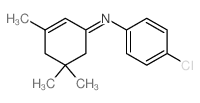 Benzenamine,4-chloro-N-(3,5,5-trimethyl-2-cyclohexen-1-ylidene)-结构式