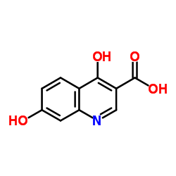 4,7-Dihydroxy-3-quinolinecarboxylic acid Structure