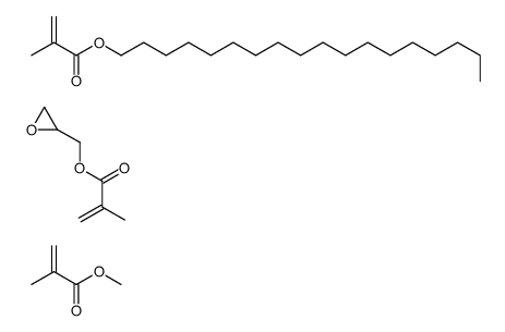 methyl 2-methylprop-2-enoate,octadecyl 2-methylprop-2-enoate,oxiran-2-ylmethyl 2-methylprop-2-enoate Structure