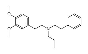 N-(3,4-dimethoxyphenethyl)-N-phenethylpropan-1-amine结构式