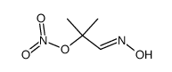 2-methyl-2-nitrooxy-propionaldehyde (E)-oxime Structure