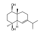 1β,4β-dihydroxy-trans-eudesm-6-ene结构式