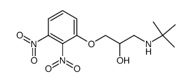 1-(2,3-dinitrophenoxy)-2-hydroxy-3-tert.-butylaminopropane结构式