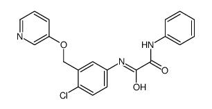 N'-[4-chloro-3-(pyridin-3-yloxymethyl)phenyl]-N-phenyloxamide Structure