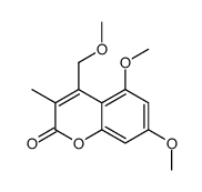 5,7-dimethoxy-4-(methoxymethyl)-3-methylchromen-2-one Structure
