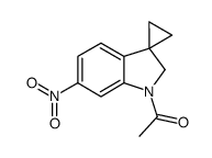 1-acetyl-6-nitro-1,2-dihydro-3-spiro-1'-cyclopropyl-1H-indole Structure