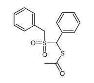 S-[benzylsulfonyl(phenyl)methyl] ethanethioate Structure