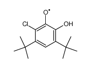 3,5-Di-tert.-butyl-6-chlor-2-hydroxyphenoxyl结构式