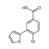 4-chloro-3-thiophen-2-ylbenzoic acid结构式