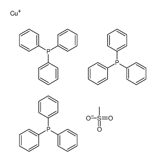 copper(1+),methanesulfonate,triphenylphosphane Structure