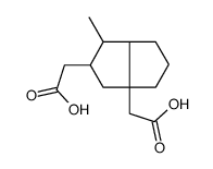 2-[6a-(carboxymethyl)-3-methyl-2,3,3a,4,5,6-hexahydro-1H-pentalen-2-yl]acetic acid结构式