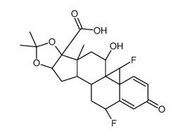 (6α,11β,16α,17α)-6,9-Difluoro-11-hydroxy-16,17-[(1-Methylethylidene)bis(oxy)]-3-oxoandrosta-1,4-diene-17-carboxylic Acid structure