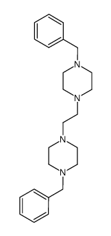 4,4'-dibenzyl-1,1'-ethane-1,2-diyl-bis-piperazine结构式
