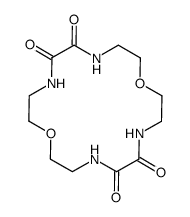 1,10-Dioxa-4,7,13,16-tetraazacyclooctadecane-5,6,14,15-tetrone Structure