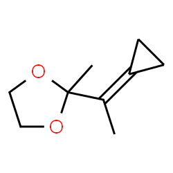 1,3-Dioxolane,2-(1-cyclopropylideneethyl)-2-methyl-结构式