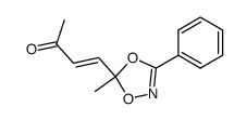 4t-(5-methyl-3-phenyl-[1,4,2]dioxazol-5-yl)-but-3-en-2-one结构式