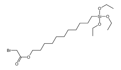 11-triethoxysilylundecyl 2-bromoacetate结构式