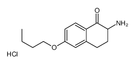 2-amino-6-butoxy-3,4-dihydro-2H-naphthalen-1-one,hydrochloride结构式