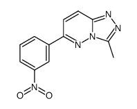 3-methyl-6-(3-nitro-phenyl)-[1,2,4]triazolo[4,3-b]pyridazine结构式