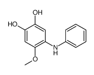 4-anilino-5-methoxybenzene-1,2-diol结构式
