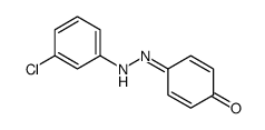 4-[(3-chlorophenyl)hydrazinylidene]cyclohexa-2,5-dien-1-one Structure
