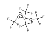 bis(trifluoromethyl)bis(trifluoromethoxy)oxosulfur(VI)结构式