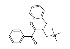N-benzyl-2-oxo-2-phenyl-N-((trimethylsilyl)methyl)acetamide Structure
