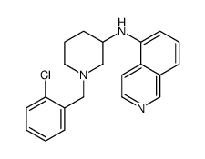 N-[1-[(2-chlorophenyl)methyl]piperidin-3-yl]isoquinolin-5-amine结构式