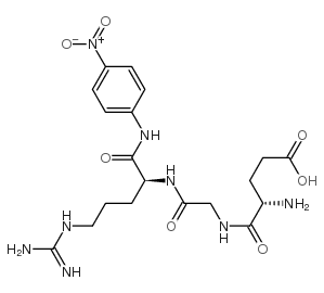 H-Glu-Gly-Arg-pNA acetate salt structure