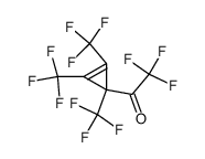 1,2,3-tris(trifluoromethyl)-cyclopropen-3-yl trifluoromethyl ketone结构式