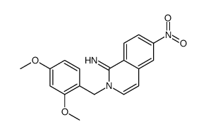 2-[(2,4-dimethoxyphenyl)methyl]-6-nitroisoquinolin-1-imine结构式