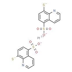 platinum 5-sulfo-8-mercaptoquinoline结构式