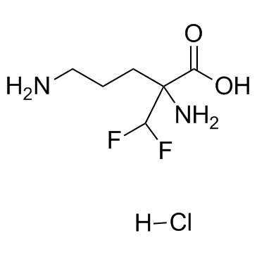 Eflornithine hydrochloride monohydrate Structure