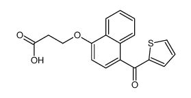 3-[4-(thiophene-2-carbonyl)naphthalen-1-yl]oxypropanoic acid结构式