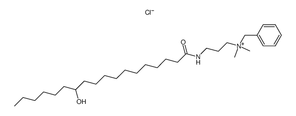 γ-(12-hydroxystearylamido)propyl-dimethyl-benzylammonium chloride结构式