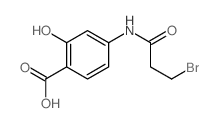 4-(3-bromopropanoylamino)-2-hydroxy-benzoic acid Structure