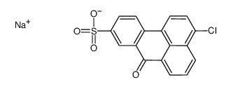 3-Chloro-7-oxo-7H-benz(de)anthracene-9-sulfonic acid sodium salt结构式