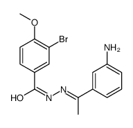 N-[1-(3-aminophenyl)ethylideneamino]-3-bromo-4-methoxybenzamide Structure