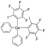 Diphenylbis(2,3,4,5-tetrafluoro-6-iodophenyl)germane Structure