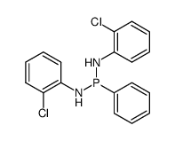 N,N'-bis(o-chlorophenyl)-P-phenylphosphonous diamide Structure