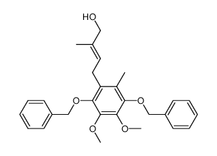 (2E)-4-[2,5-bis(benzyloxy)-3,4-dimethoxy-6-methylphenyl]-2-methylbut-2-en-1-ol Structure