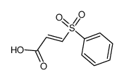 3-phenylsulfonyl-2(Z)-propenoic acid结构式