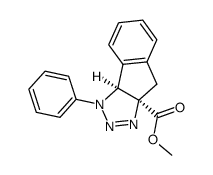 (3aS,8aR)-3-Phenyl-3a,8-dihydro-3H-indeno[1,2-d][1,2,3]triazole-8a-carboxylic acid methyl ester Structure