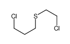 1-chloro-3-(2-chloroethylsulfanyl)propane结构式
