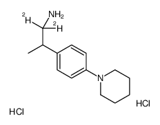 1,1-dideuterio-2-(4-piperidin-1-ylphenyl)propan-1-amine,dihydrochloride Structure