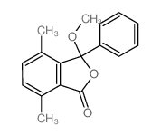 3-methoxy-4,7-dimethyl-3-phenyl-isobenzofuran-1-one structure